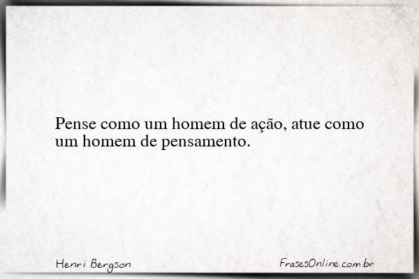 Frase de Henri Bergson