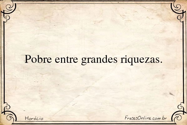 Frase de Horácio