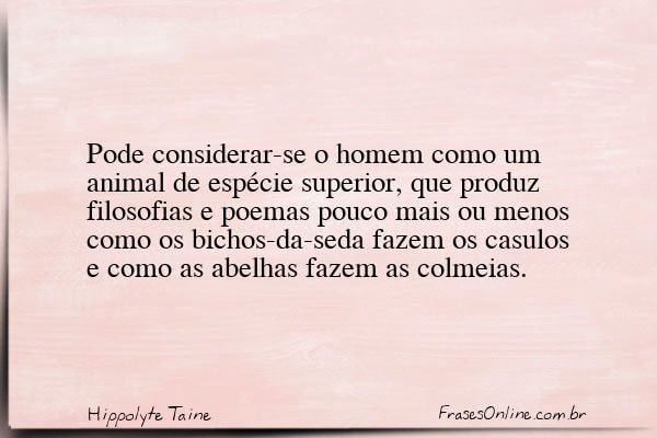Frase de Hippolyte Taine
