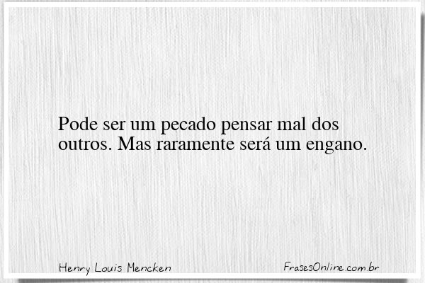 Frase de Henry Louis Mencken