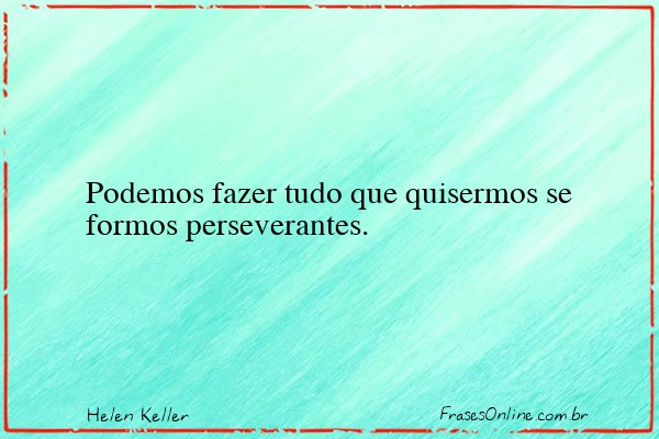 Frase de Helen Keller