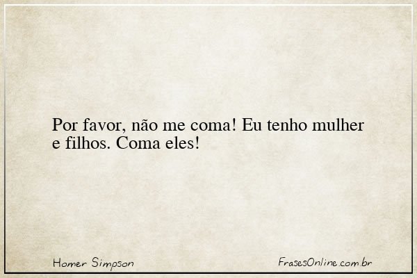 Frase de Homer Simpson