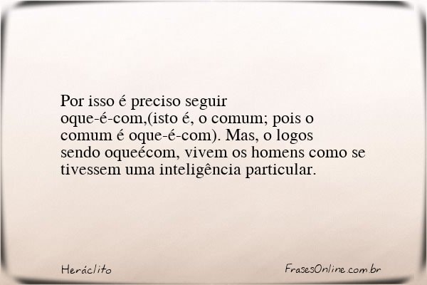 Frase de Heráclito