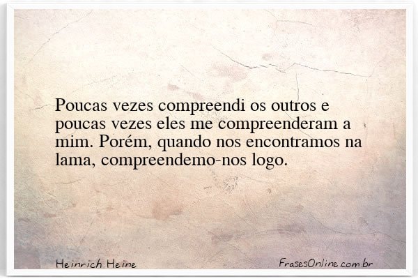 Frase de Heinrich Heine