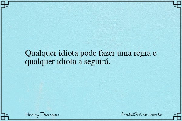 Frase de Henry Thoreau