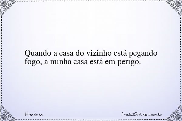 Frase de Horácio