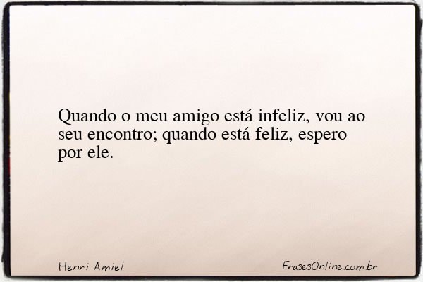 Frase de Henri Amiel