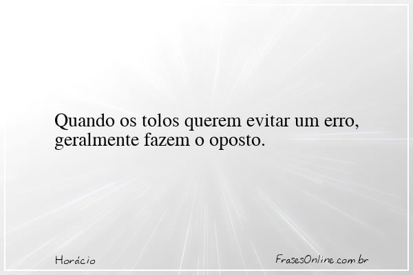 Frase de Horácio