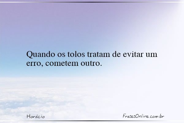 Frase de Horácio