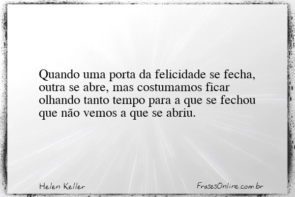 Frase de Helen Keller