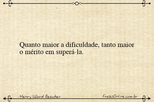 Frase de Henry Ward Beecher