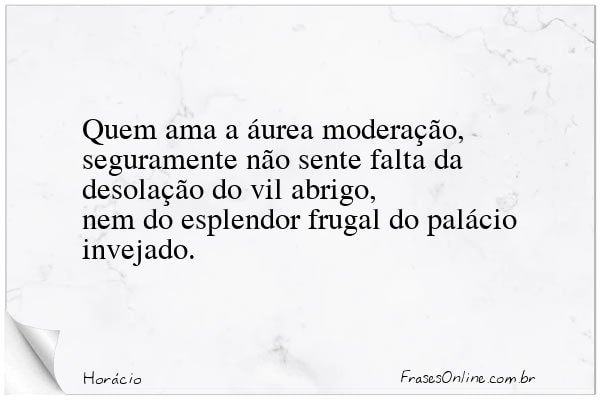 Frase de Horácio