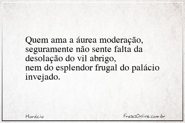 Frase de Horácio