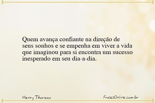Frase de Henry Thoreau