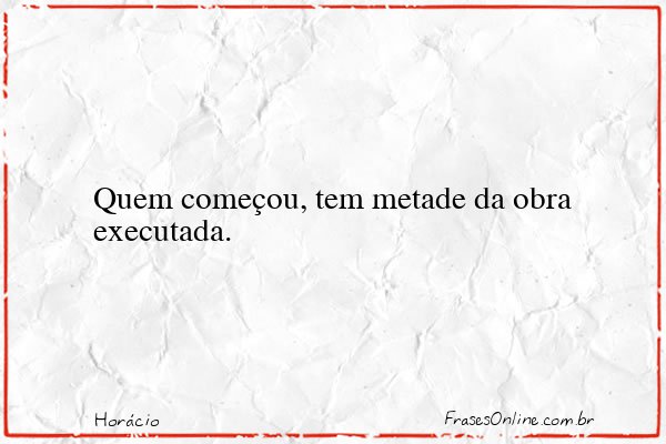 Frase de Horácio