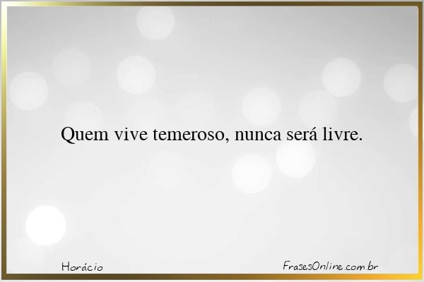 Frase de Horácio