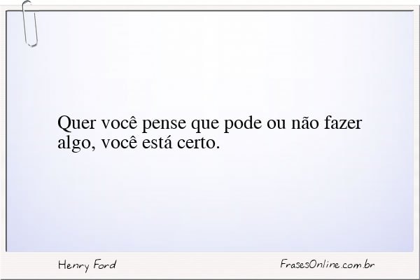 Frase de Henry Ford