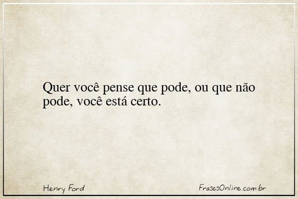 Frase de Henry Ford