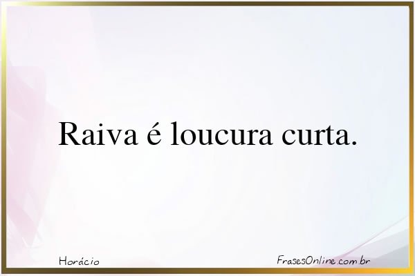 Frase de Horácio