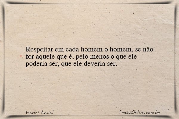 Frase de Henri Amiel