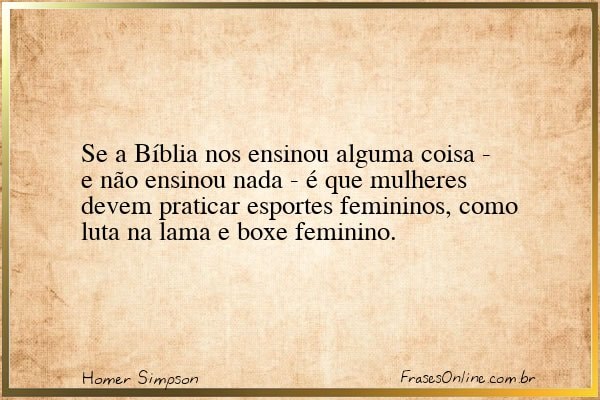 Frase de Homer Simpson