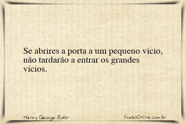 Frase de Henry George Bohn