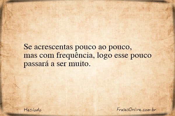 Frase de Hesíodo