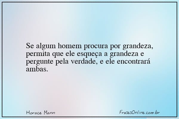 Frase de Horace Mann