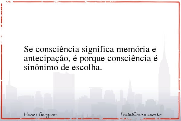 Frase de Henri Bergson