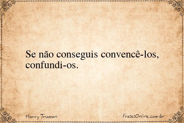 Frase de Harry Truman