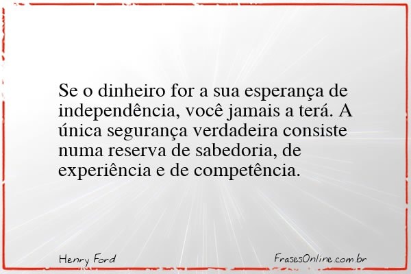 Frase de Henry Ford