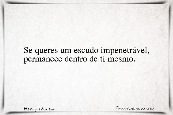 Frase de Henry Thoreau