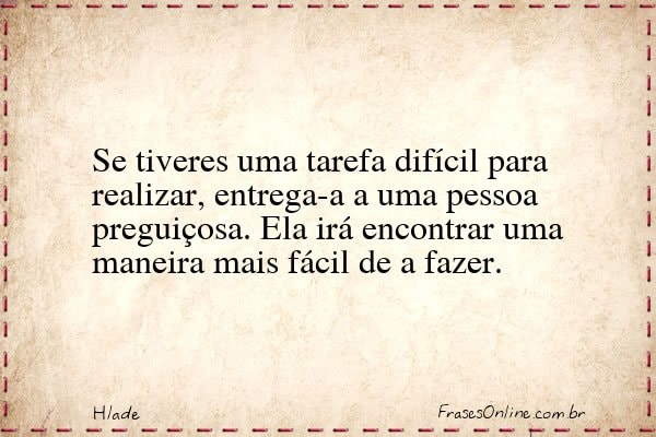 Frase de Hlade