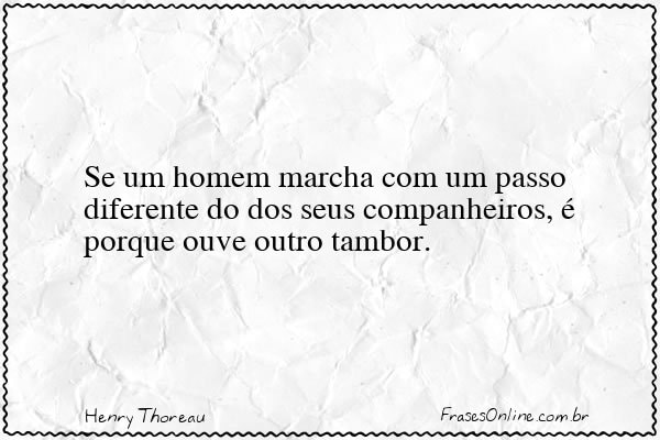 Frase de Henry Thoreau