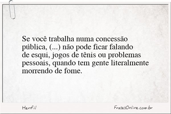 Frase de Henfil