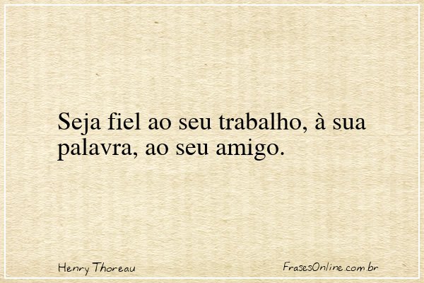 Frase de Henry Thoreau