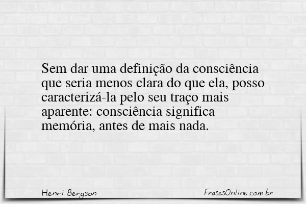 Frase de Henri Bergson