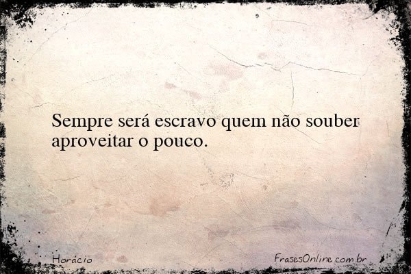 Frase de Horácio