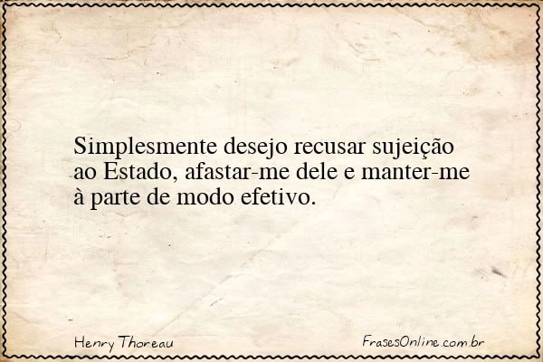 Frase de Henry Thoreau