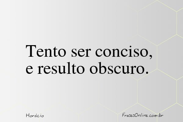 Frase de Horácio