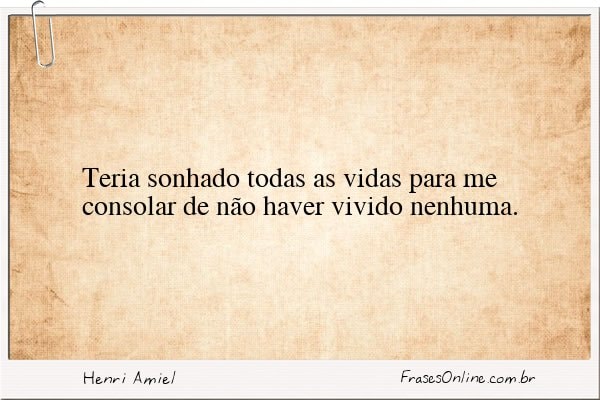 Frase de Henri Amiel
