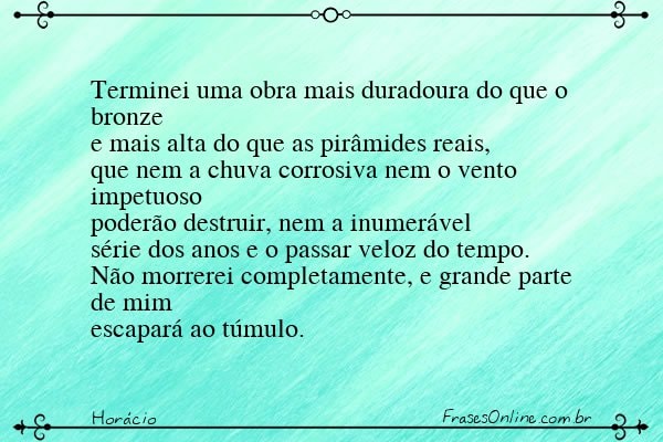 Frase de Horácio