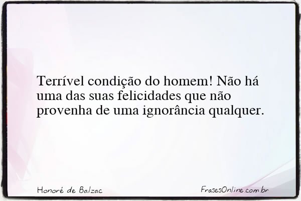 Frase de Honoré de Balzac