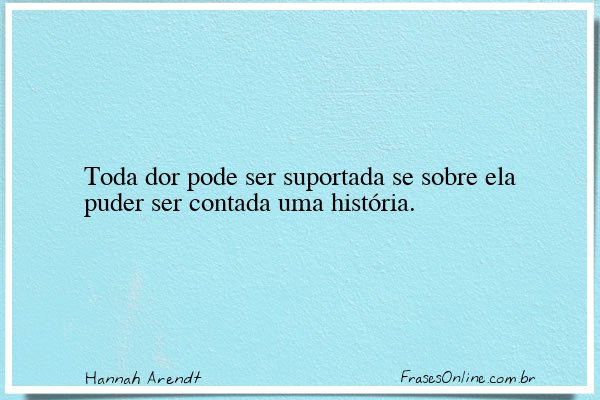Frase de Hannah Arendt