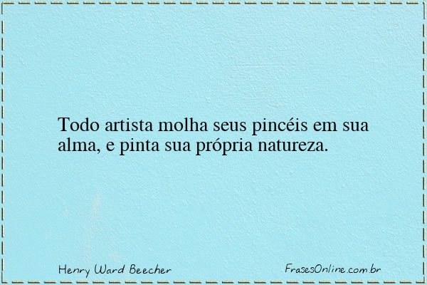 Frase de Henry Ward Beecher