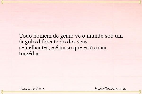 Frase de Havelock Ellis
