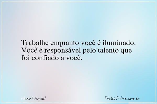 Frase de Henri Amiel