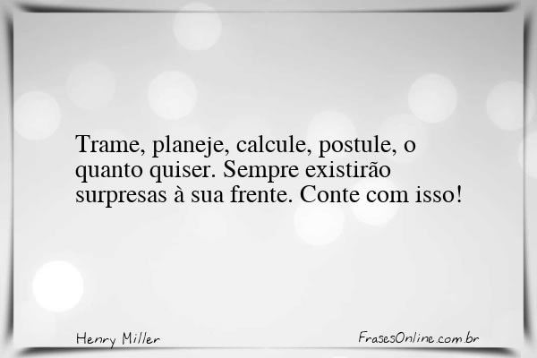 Frase de Henry Miller