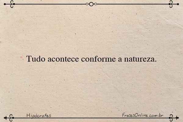 Frase de Hipócrates