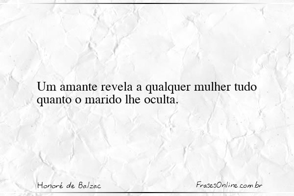 Frase de Honoré de Balzac